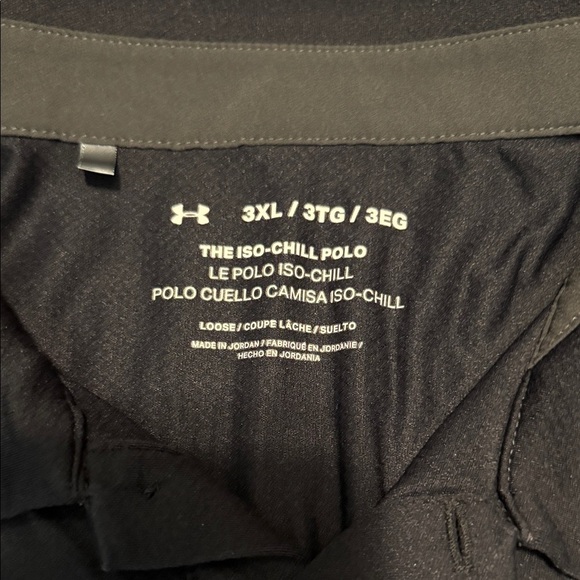 Under Armour iso chill Men's Black Polo Shirt size 3XL - Picture 2 of 3